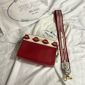 Prada Lip Print bag: LIKE NEW